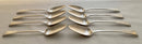 Georgian, George III, Set of Eight Silver Dessert Spoons. London 1811 Richard Crossley. 10 troy ounces.