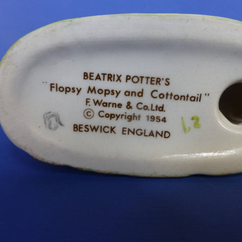 Beswick Beatrix Potter Figurine - Flopsy, Mopsy and Cottontail BP3B