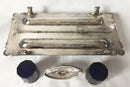Georgian Old Sheffield Plate inkstand, circa 1820.