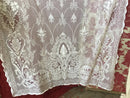 Copy of Lovely Almandine white pure cotton lace panel ready to hang 58
