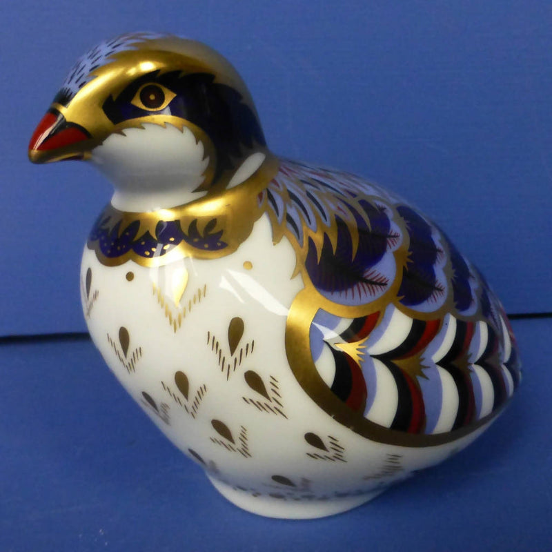 Royal Crown Derby Paperweight Red Legged Partridge (Boxed)