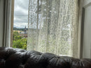 Stunning Laura Ashley period design white or cream cotton Curtain Panelling 58”width