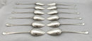 Georgian, George III, Set of Twelve Crested Silver Tablespoons. Newcastle 1800, John Langlands II. 25.7 troy ounces.