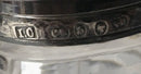 Georgian, George III, silver cruet stand with later silver mounted cut glass bottles. Circa 1784 - 1821. 4.9 troy ounces.