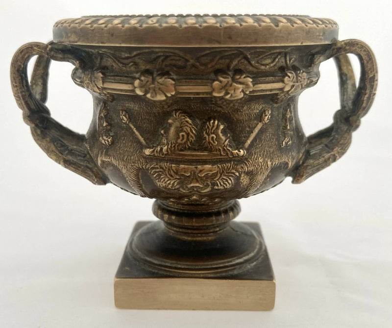 Warwick Vase Brass Car Mascot, circa 1925.