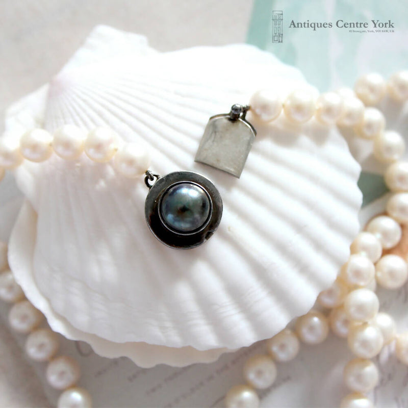 34" Long Freshwater Pearl on Silver Clasp