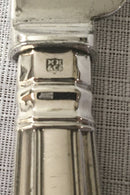 Victorian silver handled Kings pattern dessert service for twelve persons. Sheffield circa 1853 - 1862, Martin Hall & Co.