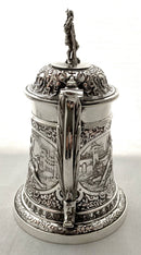Ornate Victorian Silver Plated Neo-Classical Tankard. John Grinsell & Sons.