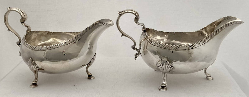 Georgian, George III, Pair of Silver Sauce Boats. London 1767. 11.6 troy ounces.