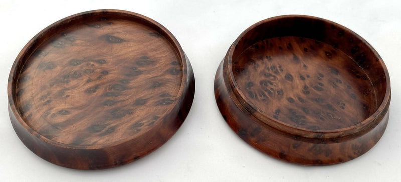 Napoleon Bonaparte Wooden Snuff Box Inset With A Bronze Medallion.