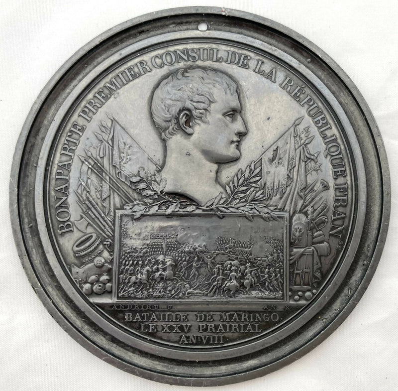 Early 19th Century Napoleon Bonaparte Battle of Marengo Uniface Medallion, After Andrieu.