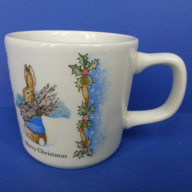 Wedgwood Beatrix Potter Peter Rabbit Beaker - Merry Christmas