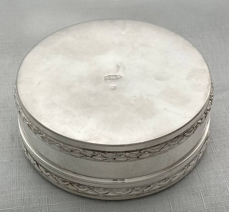 French Silver Plated Box Depicting a Nurse Attending a French Soldier of The Great War.