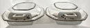Pair of Octagonal Silver Plated & Crested Entree Dishes with Covers. Elkington & Co. 1923.