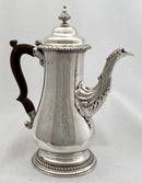 Georgian, George III, Silver Coffee Pot. London 1761 William Shaw II. 26 troy ounces.