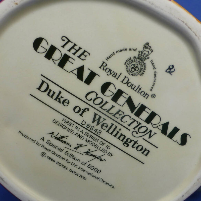 Royal Doulton Large Character Jug - Duke Of Wellington D6848