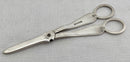 Cased Pair of Silver Plated Grape Scissors. John Sanderson & Son of Sheffield.