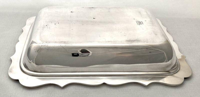 Art Nouveau Silver Plated Entree Dish & Cover. Asprey London, circa 1905.