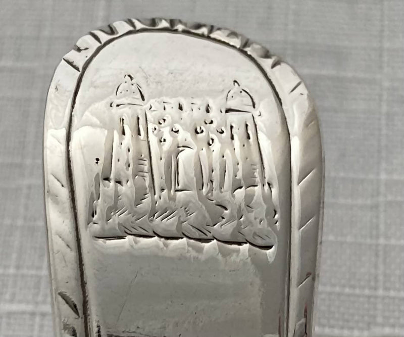 Georgian, George III, Set of Six Silver Tablespoons. London 1770 Richard Redrick. 13.2 troy ounces.