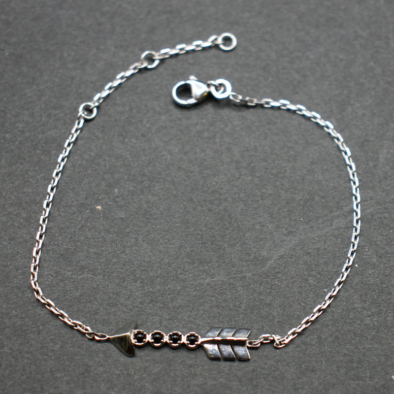 Lalique “Fleche d’Eros” silver bracelet