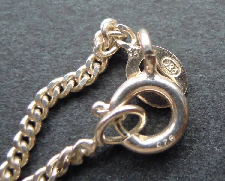 Modernist silver and diamond necklace