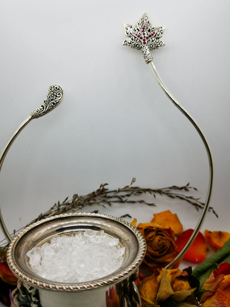 New 925S Sterling Silver Ruby Collar Necklace