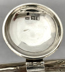 George V Silver Capstan Inkwell. London 1912 Sebastian Garrard. 9.2 troy ounces.