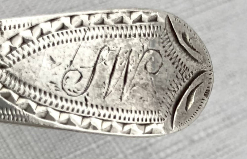 Georgian, George II, Six Silver Teaspoons. London 1793 Solomon Hougham. 2 troy ounces.