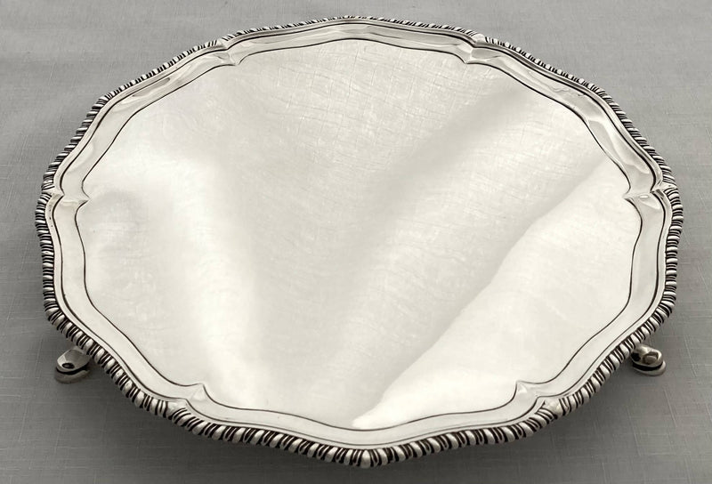 Georgian, George III Silver Salver, London 1772, Richard Rugg 19.5 Troy Ounces.
