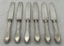George V Cased Set of Silver Handled Dessert Knives & Forks for Six. Sheffield 1915 R. F. Mosley & Co.