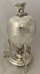 Silver Plated Egg Coddler with Bird & Nest Finial.