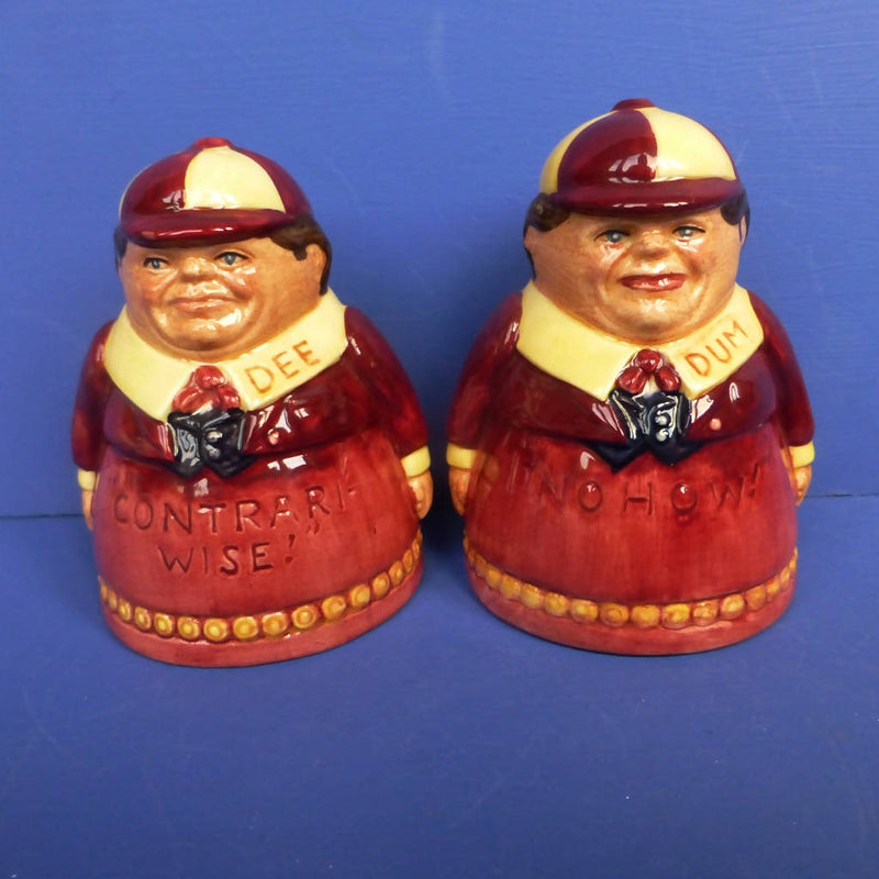 Royal Doulton Tweedle Dee D7121 and Tweedle Dum D7122 Cruet Set