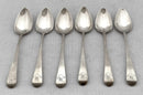 Georgian, George III, Six Silver Teaspoons. London 1804 Godbehere, Wigan & Boult. 2.5 troy ounces.