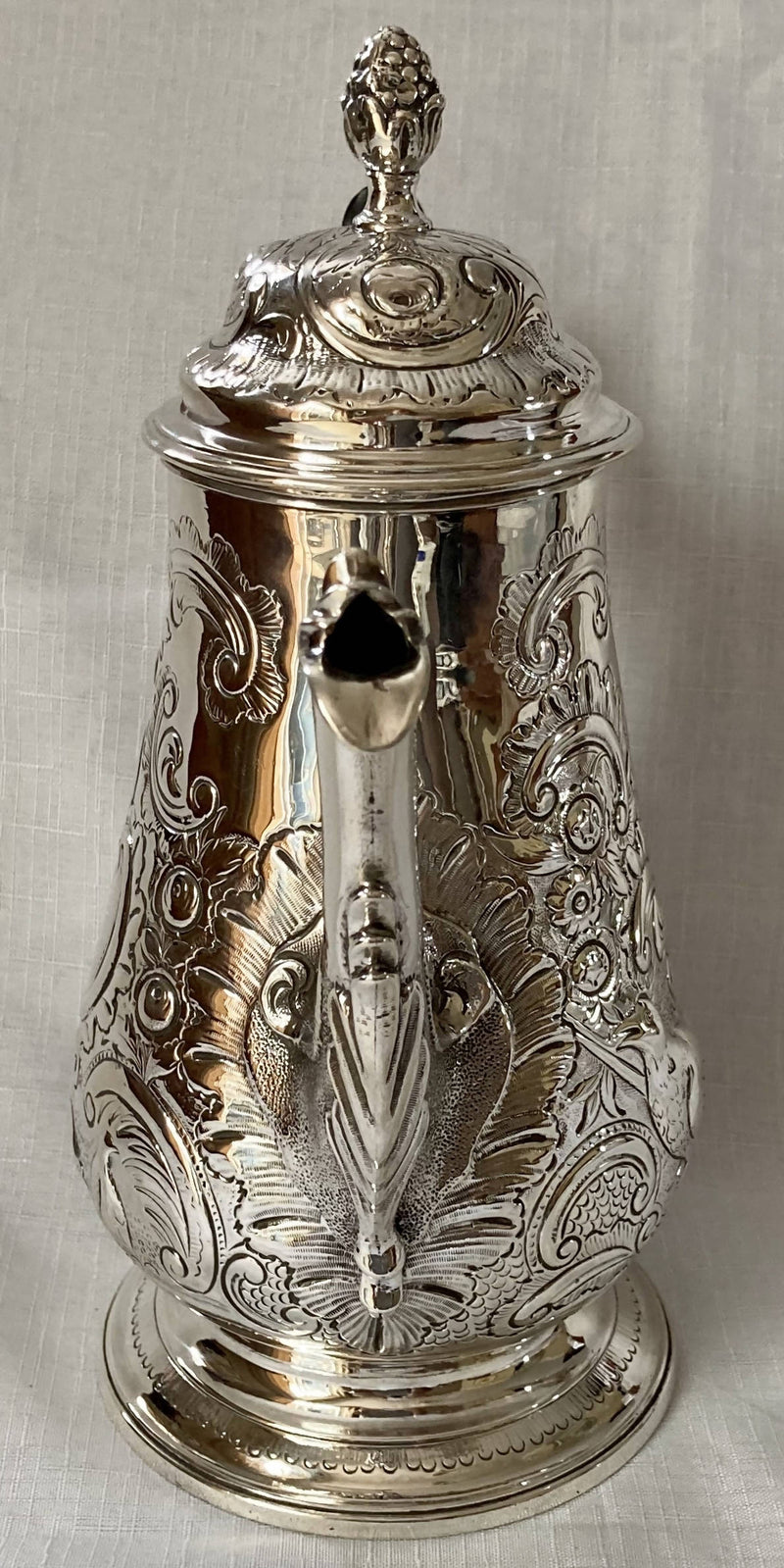 Hester Bateman, Georgian, George III, Silver Coffee Pot, London 1783, 26 troy ounces.