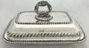 Georgian Old Sheffield Plate Crested Entree Dish & Cover, circa 1820.