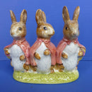 Beswick Beatrix Potter Figurine - Flopsy, Mopsy and Cottontail BP3B