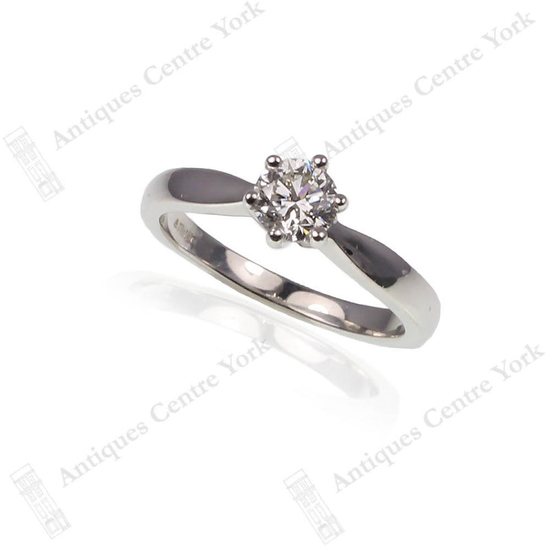 Platinum Certified 0.57ct Diamond Solitaire Ring