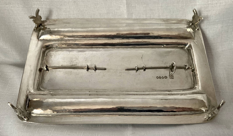 William IV Silver Inkstand. London 1834 Joseph Angell I & John Angell I. 13 troy ounces.