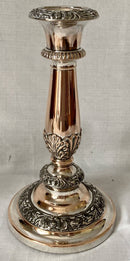 William IV Period Set of Four Old Sheffield Plate Candlesticks, circa 1830.