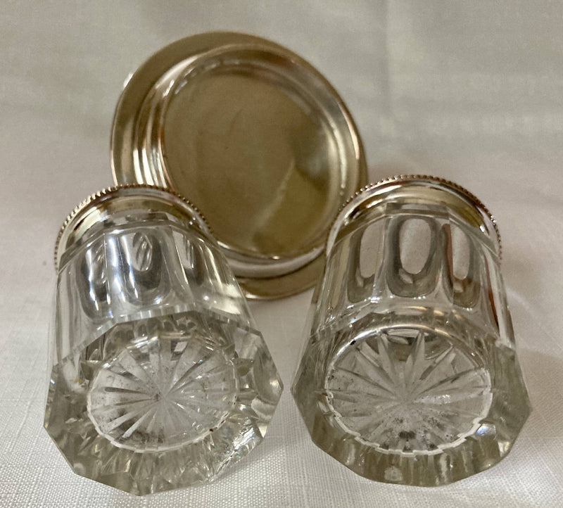 Georgian, George III, Old Sheffield Plate Pierced Gallery Inkstand, circa 1780 - 1800.