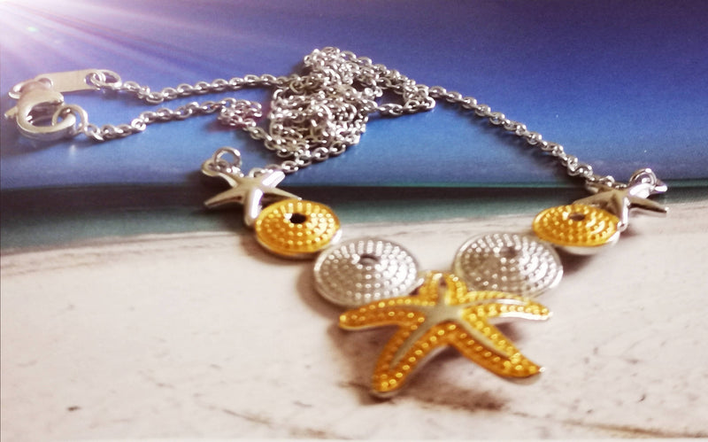 New Marine Life Inspired 925 Sterling Silver Necklace - 18"