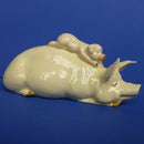 Beswick Pig and Piglet "Piggy Back" Model No 2746