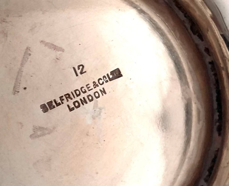 George V Silver Jug. Birmingham 1931 Selfridge & Co. Ltd. 16.6 troy ounces.