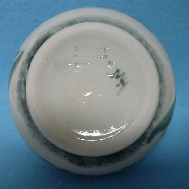 Cobridge Stoneware (Moorcroft Associate Co) Vase Pink with Grey Trim