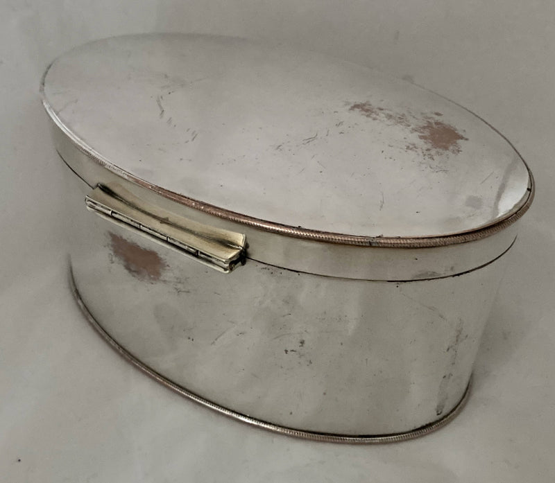 Georgian, George III, Old Sheffield Plate Tea Caddy, circa 1790 - 1810.
