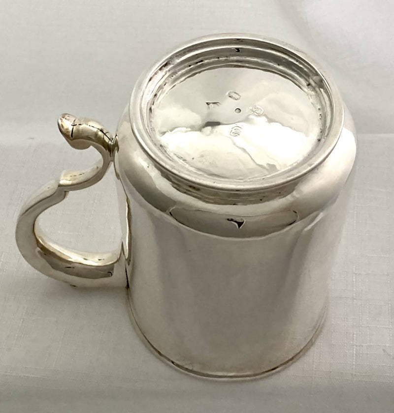 Georgian, George I, Britannia Silver Mug. London 1718. 7 troy ounces.
