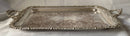 Georgian, George IV period, Sheffield Plated twin handled serving tray. Circa 1830.