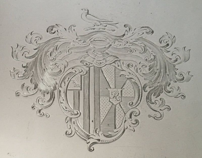 Georgian, George III, huge Old Sheffield Plate salver. Smith & Co of Birmingham, circa 1780 - 1790.