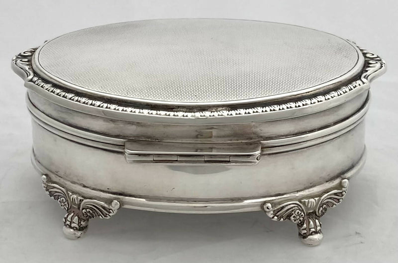 Elizabeth II Silver Casket. Birmingham 1954 Adie Brothers Ltd.