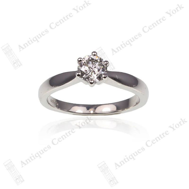 Platinum Certified 0.57ct Diamond Solitaire Ring